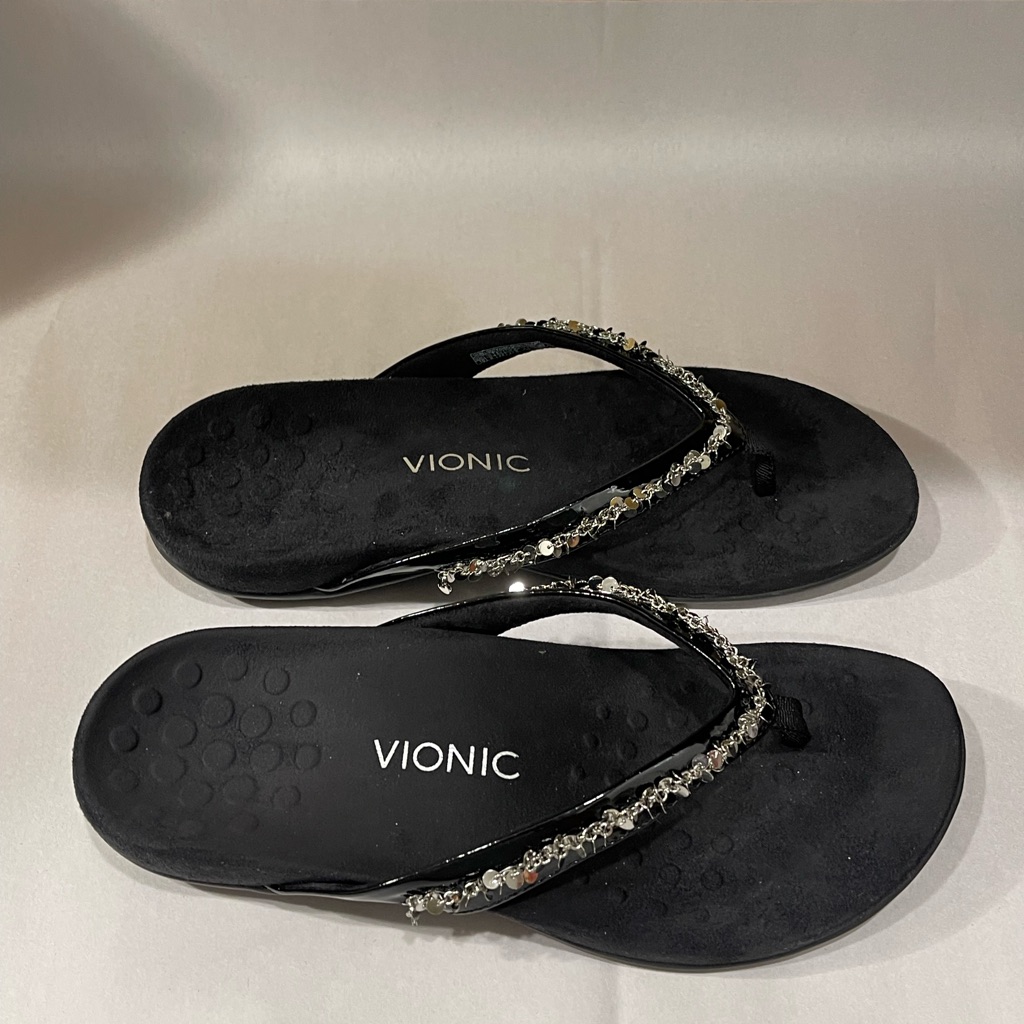 Rare Vionic Belize Rare Black Silver